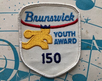 vintage Brunswick Youth Award 150 Bowling Patch
