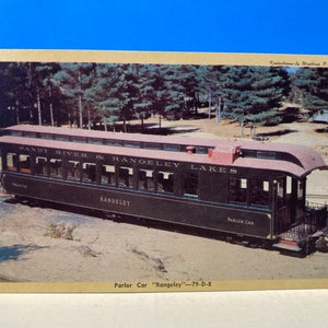 Carte postale Rangeley de voiture de salon