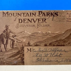 Souvenirmap Mountain Parks Of Denver 1917
