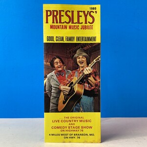 Presley&#39;s Mountain Music Jubilee Brochure 1980