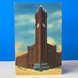 Grand Central Station Chicago Postcard