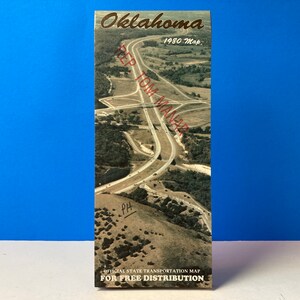 Oklahoma 1980 Official State Map