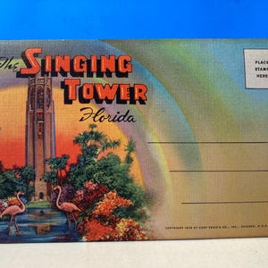 The Singing Tower / Cypress Gardens Souvenir Mailer