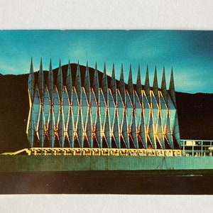 Cadet Chapel At Night Postkarte