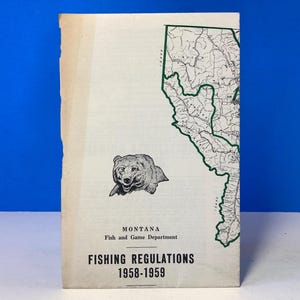 1958-59 Montana Fishing Regulations