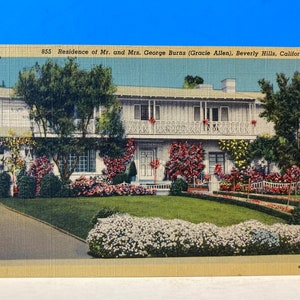 Résidence de M. et Mme George Burns Carte postale de Beverly Hills