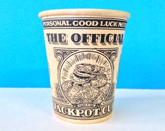 Details about   Vintage Jackpot Slots Casino Paper Coin Cup Rare 