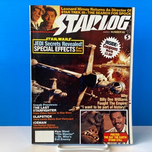 May include: A vintage Starlog magazine from March 1980, with articles on Star Wars and Star Trek. The cover shows spaceships, characters, and the text "Jedi Secrets Revealed!" and "The Day the Earth Stood Still".