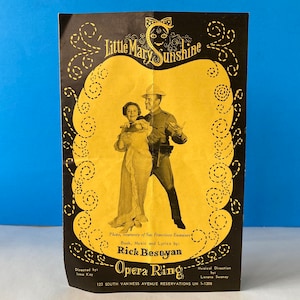 Program Little Mary Sunshine San Francisco Opera Ring