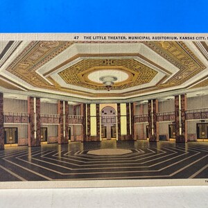 Cartão postal do Auditório Municipal do Pequeno Teatro de Kansas City