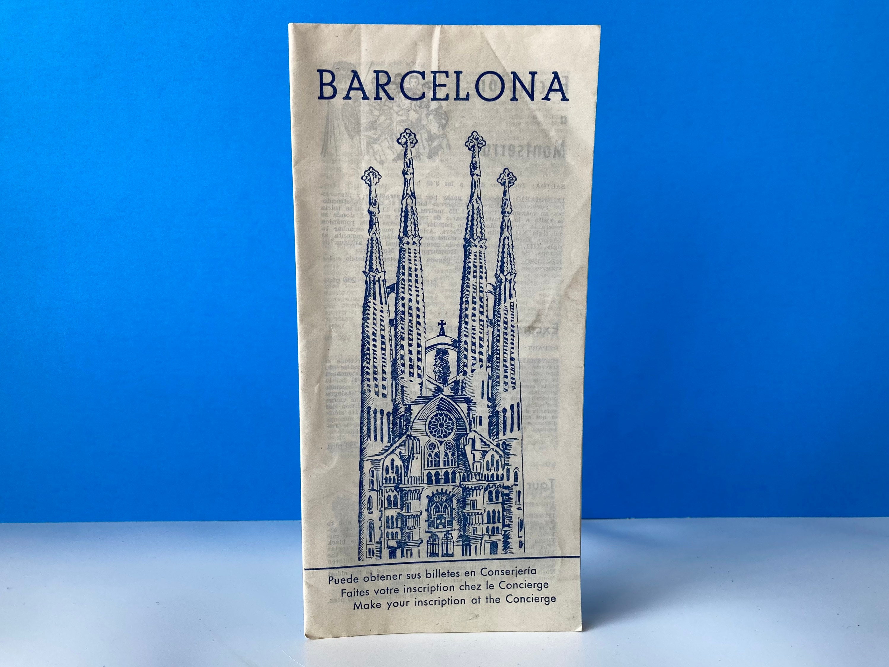 Barcelona Brochure - Etsy