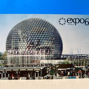 Cartolina dell'Expo '67, Padiglione degli Stati Uniti