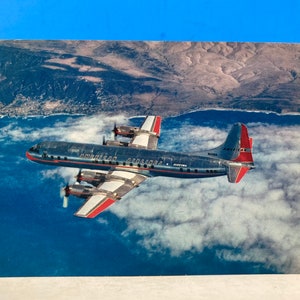 Carte postale phares Electra d'American Airlines