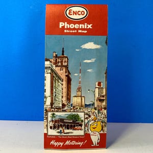 1961 - Plan des rues ENCO de Phoenix