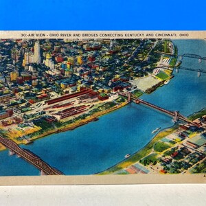 Carte postale Ohio River & Bridges Cincinnati