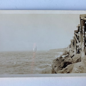 Cartão Postal North Jetty Brasil Foto RPPC