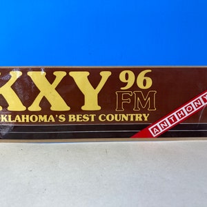 Vintage Bumper Sticker KXY 96 Radio Oklahoma