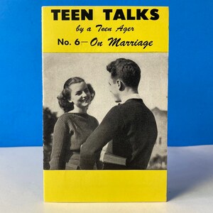 Teen Talks On Marriage Booklet