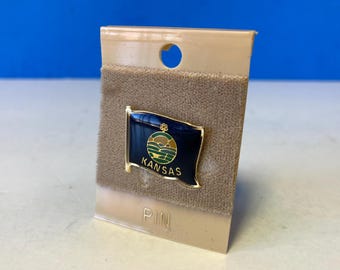 Vintage Kansas emaljknapp
