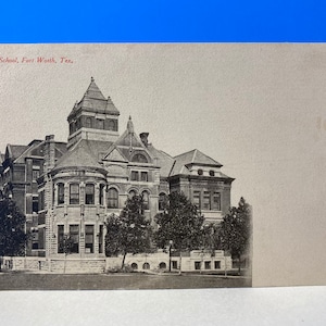 Cartão Postal High School Fort Worth Tex