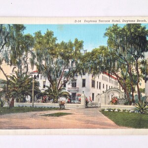 Daytona Terrace Hotel Leinen Postkarte