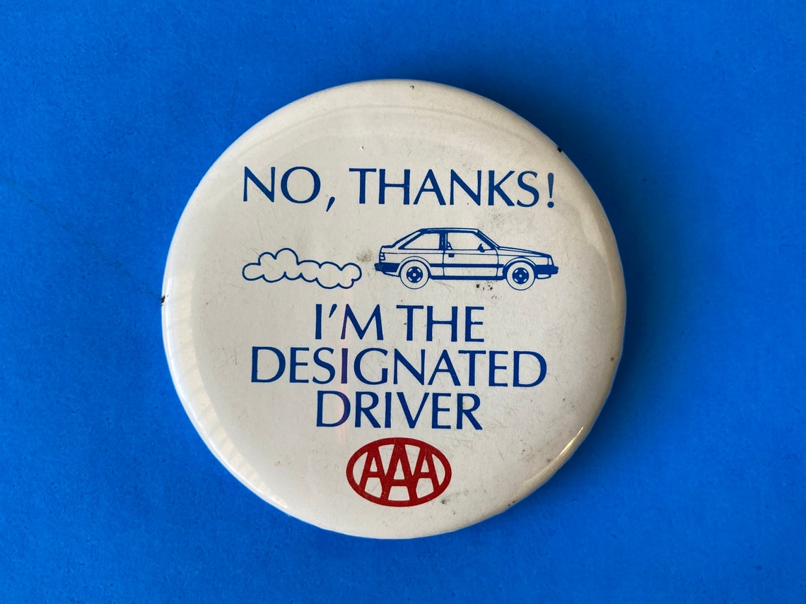 Lot of 5 Designated Driver Pins Buttons Etsy