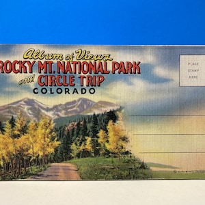 Ansichtkaartalbum met uitzichten Rocky Mountain National Park