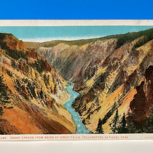 Cartão Postal Grand Canyon De Great Falls Yellowstone
