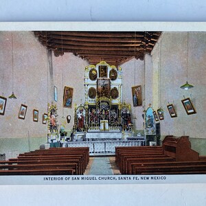 Carte postale intérieure de l’église San Miguel
