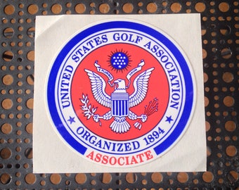 Vintage United States Golf Association Aufkleber