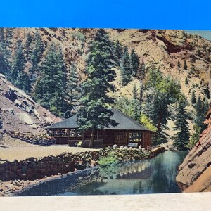 Forut Pool & Pavilion Colorado Springs Leinen Postkarte