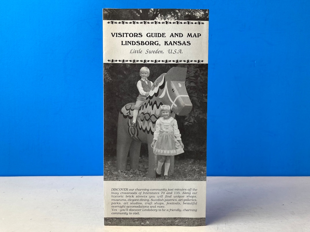 Visitors Guide & Map Kansas Brochure Etsy