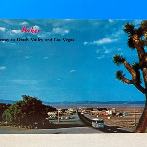 Baker, California Postkarte