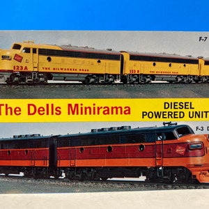Unités alimentées au diesel Dells Minirama Carte postale