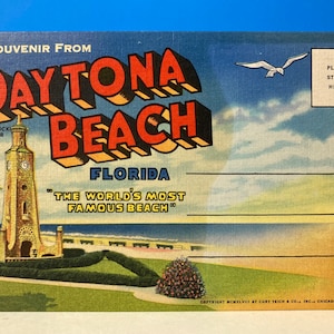 Daytona Beach Florida Souvenir Mailer