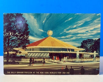 The Billy Graham Pavilion NYWF 64 Postcard