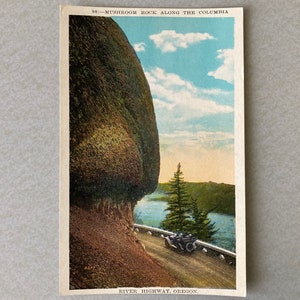 Carte postale de roche de champignon