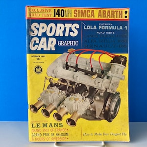 Sports Car Graphic Magazine October 1962