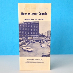 How To Enter Canada Brochure