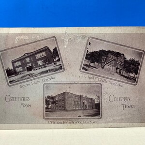 Saudações de Coleman Texas Cartão Postal
