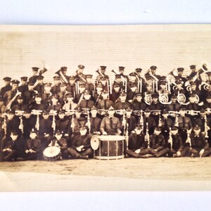 Carte postale RPPC de la bande de Cameron College