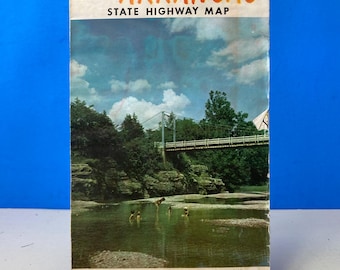 Mapa de carreteras estatales de Arkansas de 1967