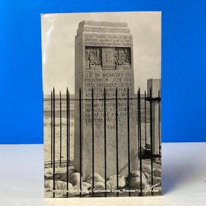 Carte postale RPPC Monument Henry B. Joy