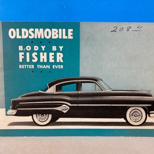 1951 Oldsmobile Body By Fisher Brochure