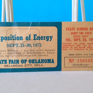 Oklahoma State Fair Ticket Stub