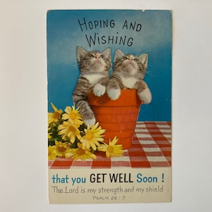 Get Well Soon Kittens Postal