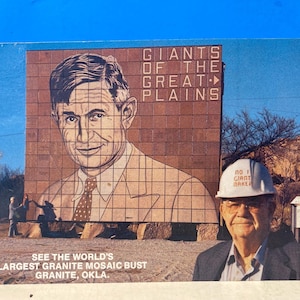 Cartão postal "Gigantes das Grandes Planícies" em Granite OK