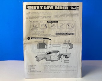 Instruções do Kit de Modelo Revell Chevy Low Rider