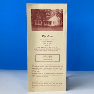 Brochure di Oaks Mississippi