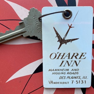 O&#39;Hare Inn Room Key 1138 Des Plaines